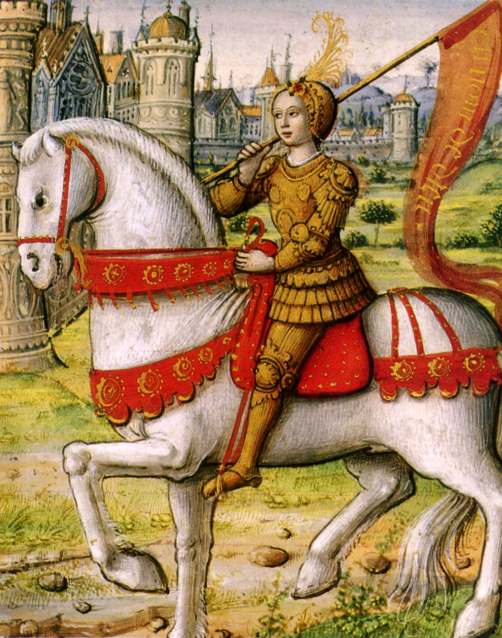 Joan of Arc, from 16th century manuscript